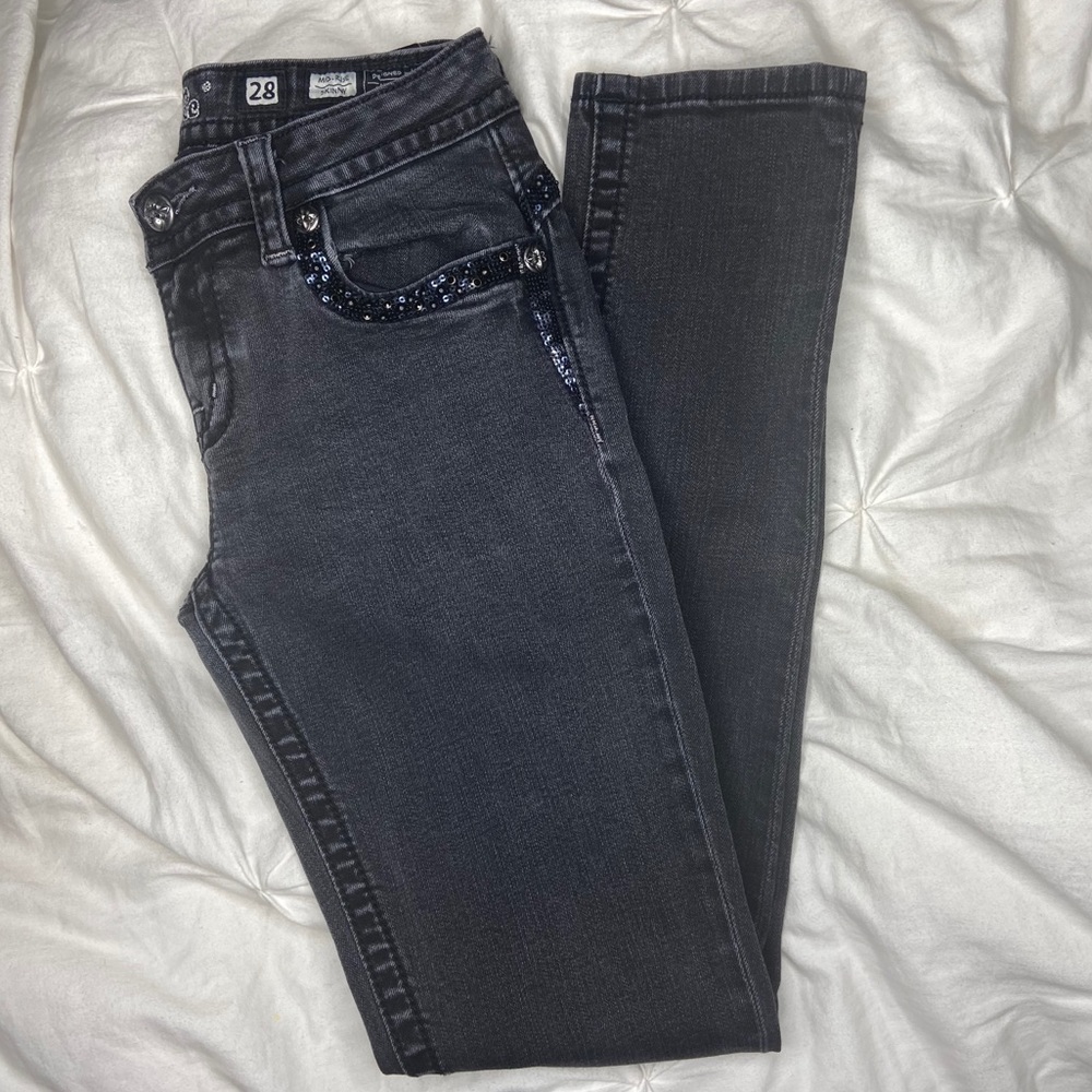 Miss Me Sequin Denim Jeans